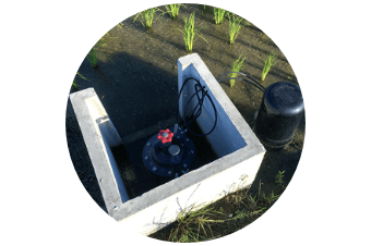 Photograph of automatic hydrant installation location