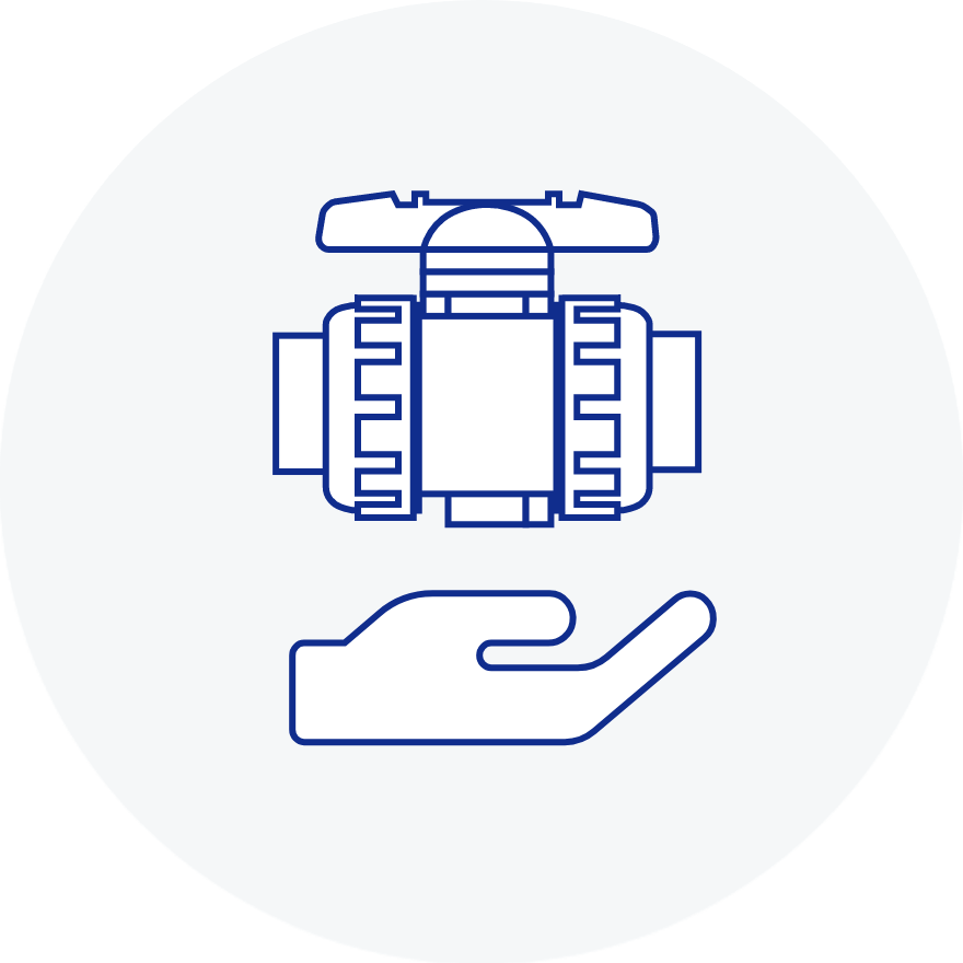 The specific gravity of plastic valves is much lighter than that of metal valves.