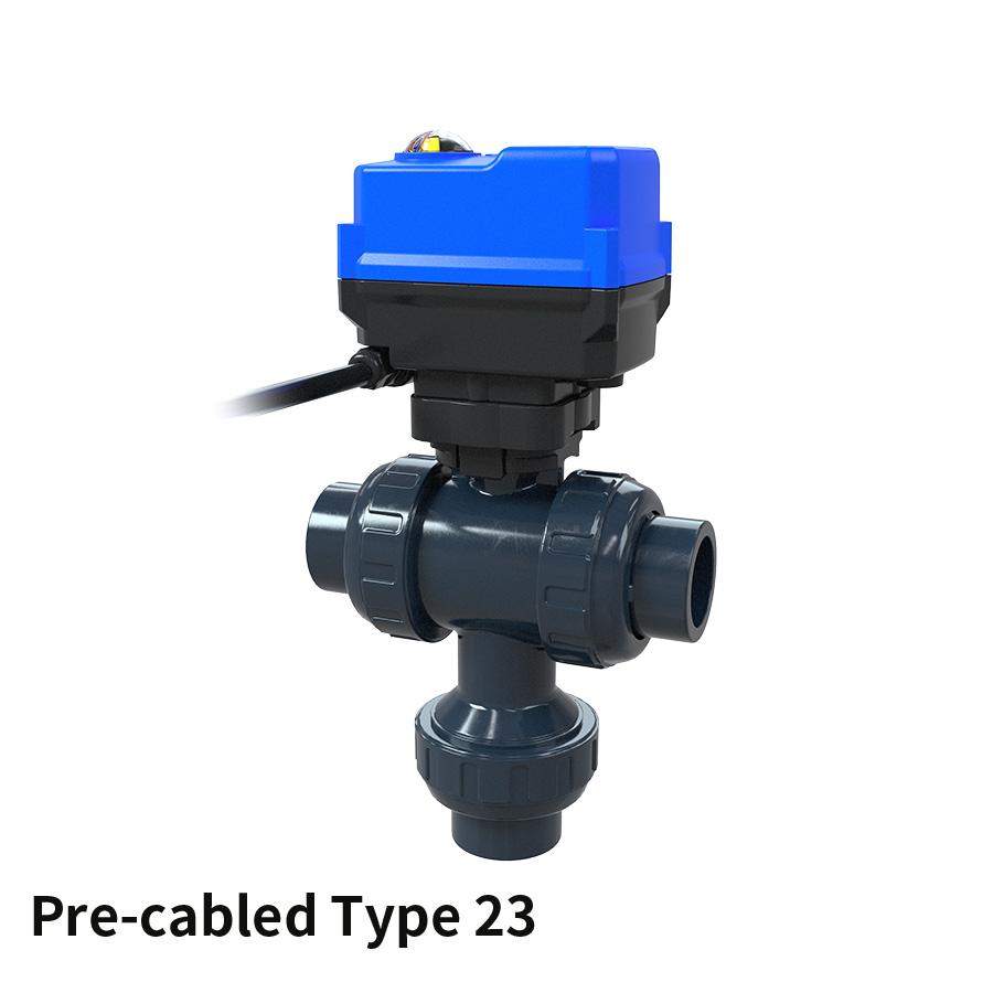 3-Way Ball Valve Type23(Electric Actuated TypeTC)[1/2-4inch] (15-100mm)